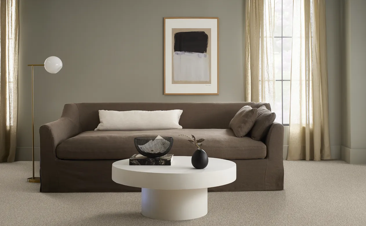 Neutral living room with beige shades